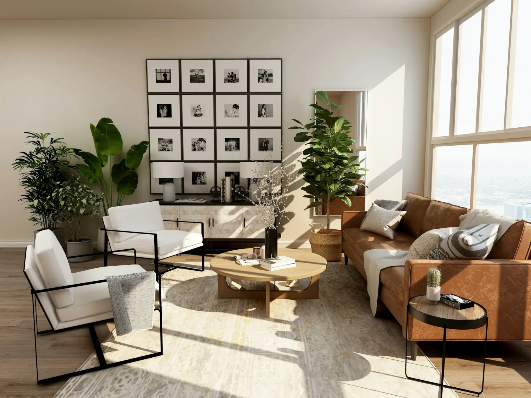 Salon lumineux d'un appartement confié en gestion à Welcome Guests